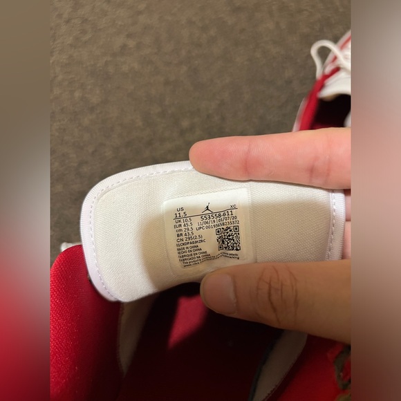 [Sold] Air Jordan 1 Low Gym Red Colorway for Sale - Picture 2 of 5